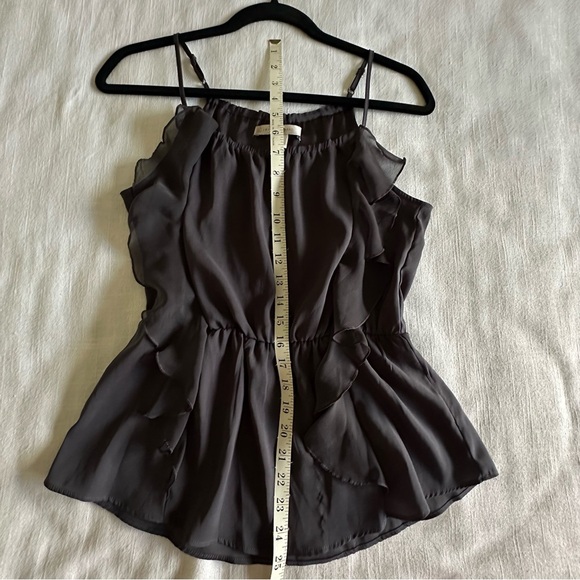 Lauren Conrad Blouse Womens Extra Small Sleeveless Ruffle Peplum XS Dressy Top - Picture 4 of 10